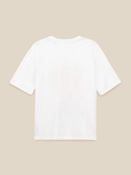 Футболка оверсайз з принтом жіноча LAWA P-WB02413 M Білий shop (2000999639098) | Зображення 1