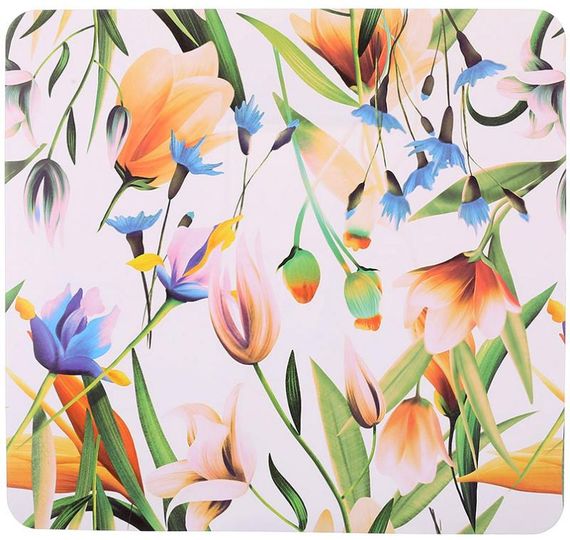 Набір 12 сервірувальних серветок 28x30см підтарільники Floral-124, поліпропілен