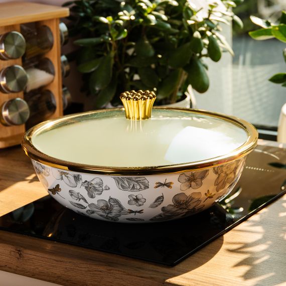 Каструля з кришкою Емаль 4,5 л Велика HP-2-108 | Зображення 4