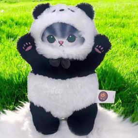 Іграшка м'яка 35см Котик у костюмі Панди