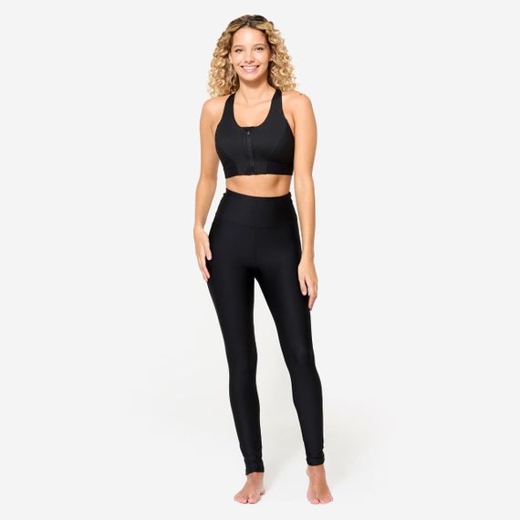 Спортивний топ з середнім рівнем підтримки і замком чорний - L | Зображення 1