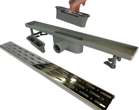 Душевой канал Maxiflow Classic Line 60 см решетка Дождь 4012.0Y050K.060.1 | Зображення 1