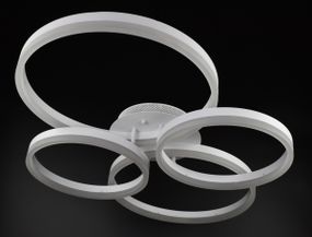 Люстра світлодіодна стельова LED світильник для квартири на стелю лед з пультом 27049 Білий 11х63х83 см.