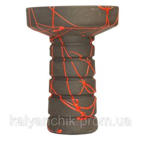 Чаша для кальяна Gusto Bowls Harmony Glaze Black/red