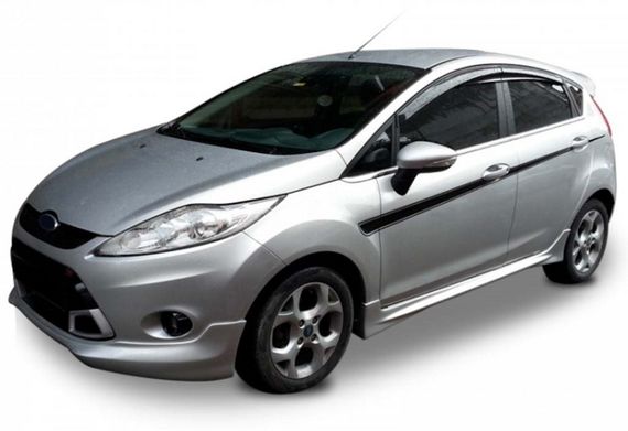 Боковые Пороги DPT V-1 (HB, под покраску) для Ford Fiesta 2008-2017 гг | Зображення 1