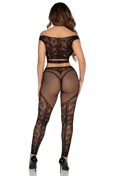 Комплект Leg Avenue Off Shoulder Crop Top and Legging One Size | Зображення 3