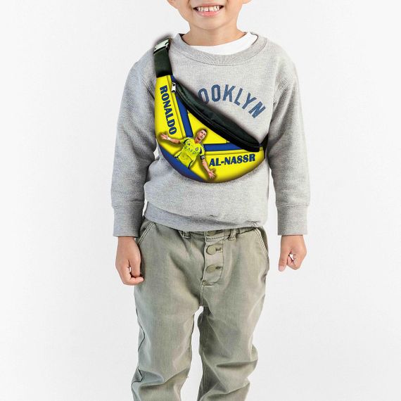 Сумка-бананка детская Криштиану Роналду 32х15см,бананка для мальчика через плечо (01032)