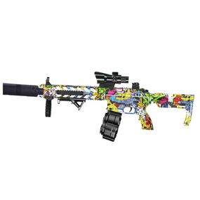 Автомат на гідрогелевих кульках (орбізах) AR15 Alphabet Green