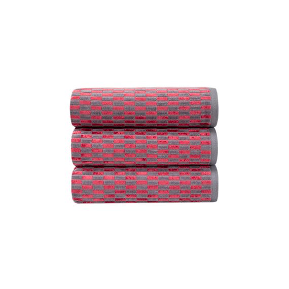 Рушник TAC 8593 Туреччина 50*90 см  Бавовна + віскоза Бордове