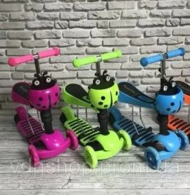 Детский самокат Best Scooter 5в1  Божья коровка