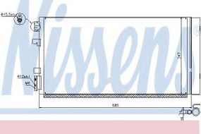 Конденсатор без хладогену NISSENS 940259 на RENAULT MEGANE III купе (DZ0/1_)