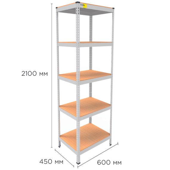 Металевий стелаж MRL-2100 ( 600x450) білий