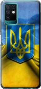 Чехол на Infinix Note 10 Флаг и герб Украины 1 "375u-2763-17620"