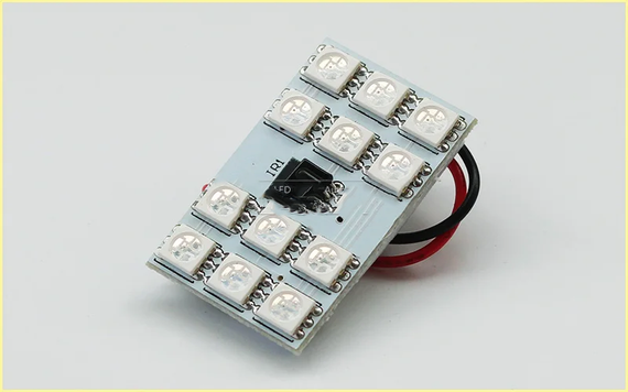 Автомобильная интерьерная подсветка RGB 12-SMD с пультом (sv2709) | Зображення 1