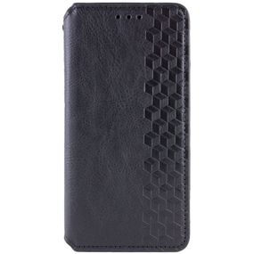 Кожаный чехол-книжка GETMAN Cubic (PU) для Xiaomi Redmi A5 / Poco C71 Черный