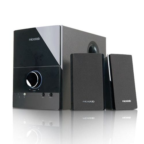 Колонки MICROLAB 2.1 M-500U Black ДУ,FM,USB,SDcard (M-500U) | Зображення 1