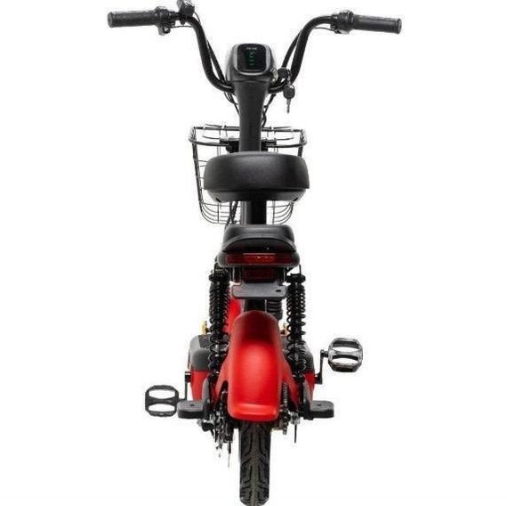Электроскутер Crosser Mini LFP 450W 48V 15Ah, LiFePO4 аккумулятор, до 50 км пробег, электровелосипед 2 места Красный | Зображення 3