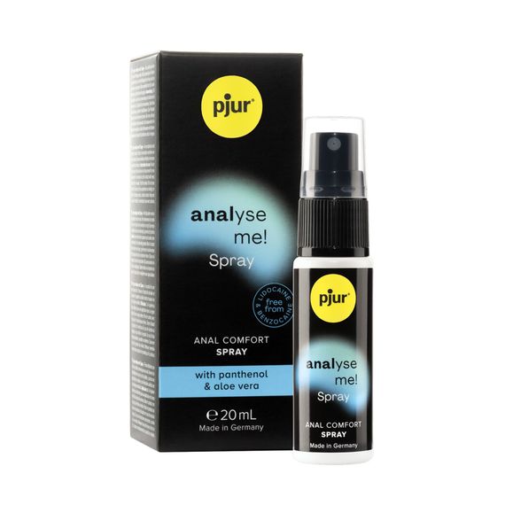 Расслабляющий анальный спрей pjur analyse me! Spray 20 мл, с пантенолом и алоэ, концентрированный | Зображення 3
