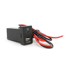 АЗУ врізне 38W-L01T03-S, PD+QC, Type-C: 20W, USB: 18W