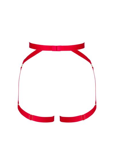 Портупея пояс Obsessive Elianes harness, червона, XS/S Sex Aura | Зображення 7