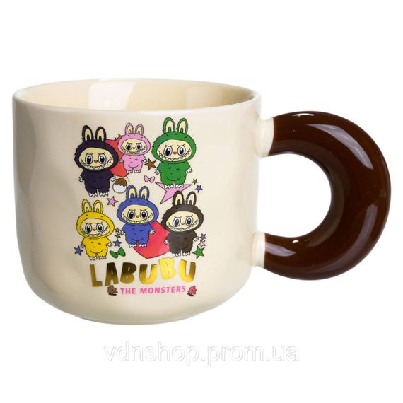 Чашка фарфоровая Labubu The Monsters 400 (мл) подарочная кружка прикольная чашка для детей на подарок FM-21B | Зображення 2