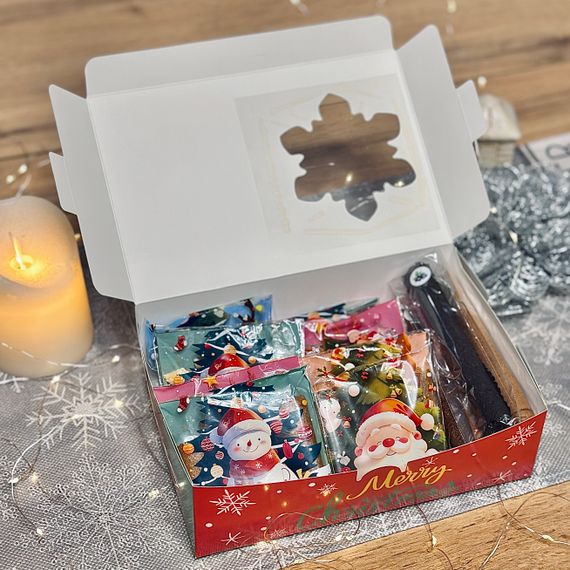 Подарунковий новорічний набір пастили «Тепло зимових свят» (три види пастили), 650 г | Зображення 2