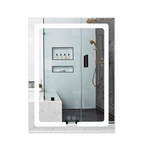 Дзеркало Lidz Kubis 600х800 з LED-підсвіткою Touch, з антизапотіванням, з димером, регітність LD78LF9376080