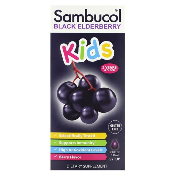 Бузина Sambucol Black Elderberry For Kids 230 ml /23 servings/ | Зображення 1