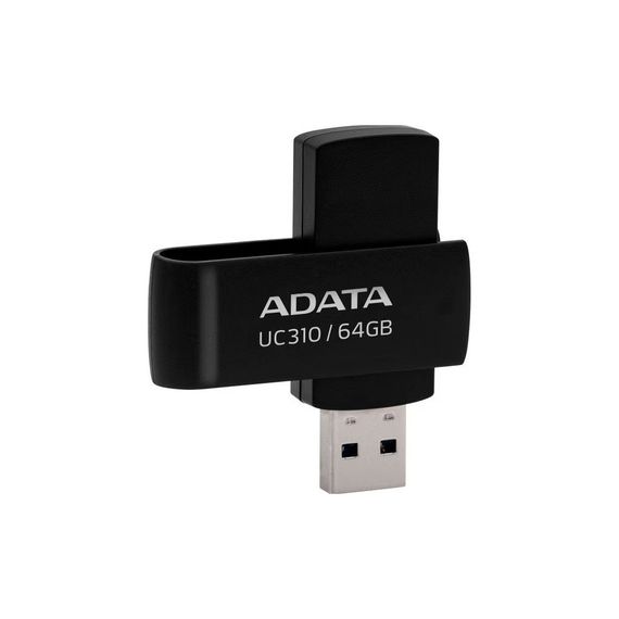 USB флеш накопичувач ADATA 64GB UC310 Black USB 3.0 (UC310-64G-RBK) | Зображення 2