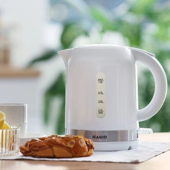 Бездротовий електричний чайник Magio MG-110 1 л 1360 Вт, Стильний електричний чайник LG-72 | Зображення 6