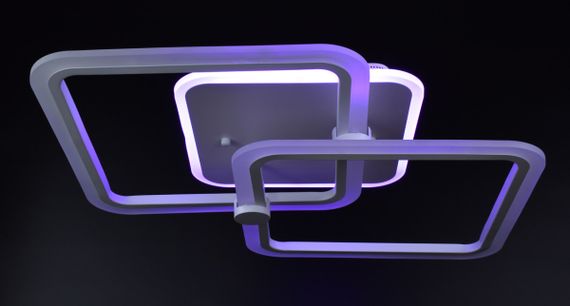 Люстра світлодіодна стельова LED світильник для квартири на стелю лед з пультом 25949 Білий 10х41х63 см. | Зображення 7