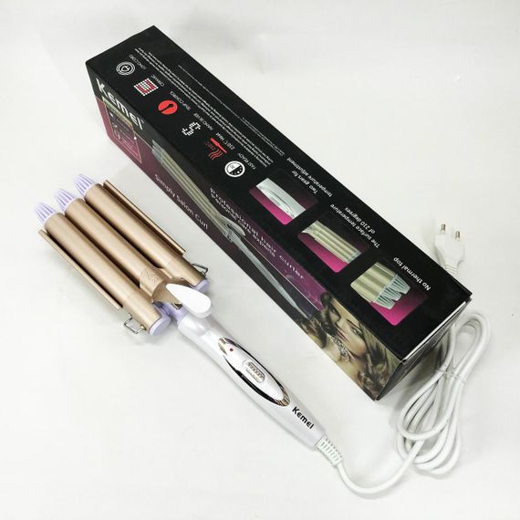 Плойка для завивки волос с разными функциями Kemei KM-1010, Стайлер для объема волос XN-61 | Зображення 2