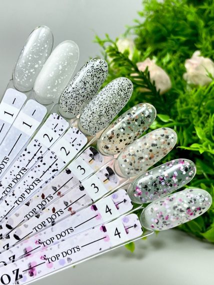 Топ Crooz Dots Top №05 (с разноцветными декоративными частичками) 8мл | Зображення 6
