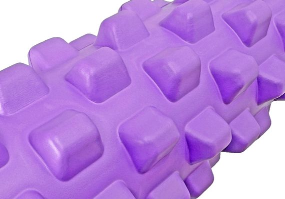 Масажний ролик EasyFit Grid Roller PRO 33 см Фіолетовий (EF-2015-V) | Зображення 2