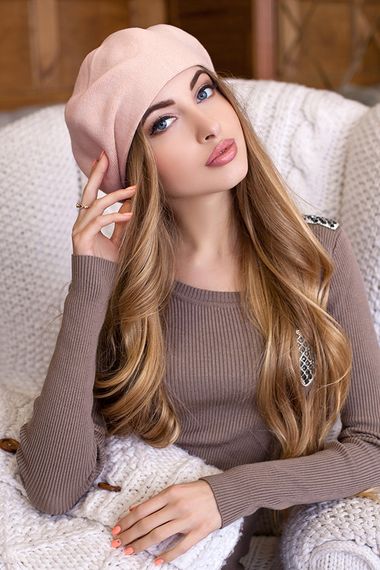 Берет «Ева» пудра