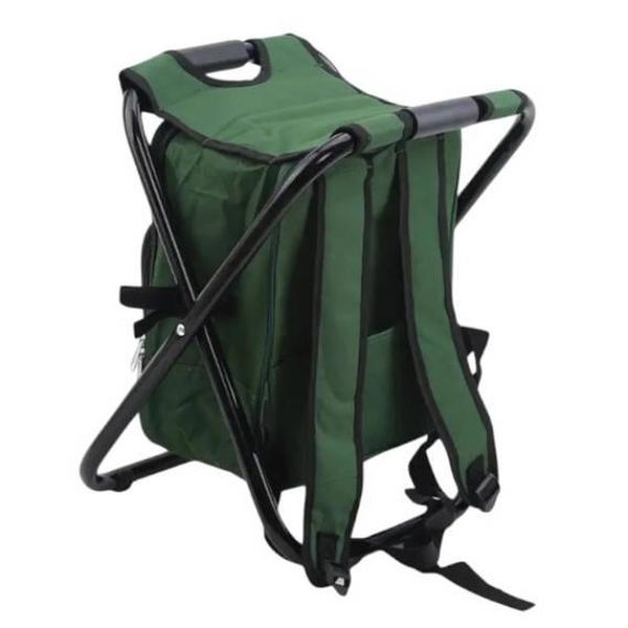 Табурет переносной раскладной с сумкой для хранения вещей Зеленый