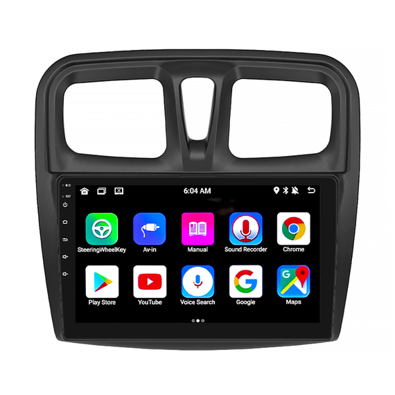 Штатная магнитола Lesko для Renault Logan II 2012-2018 экран 10" 1/16Gb/ Wi-Fi GPS Optima Андроид | Зображення 1