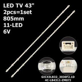 LED підсвітка TV 43" 43S423 43DP600 L43S6500 43S6500FS 43U3900C 43U5850C 43UD6306 HR-49B28-03915 1шт.