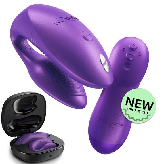 Вібратор для пар We-Vibe Chorus Pro Cosmic Purple з пультом і додатком, фіолетовий sexstyle