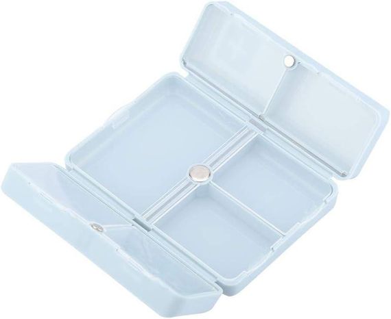 Портативна щоденна таблетниця, 7 відділень з унікальним магнітним дизайном, складана