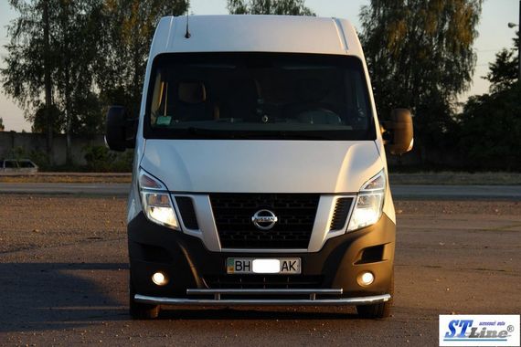 Передній захист ST016 (нерж.) для Opel Movano 2010-2021 рр | Зображення 1