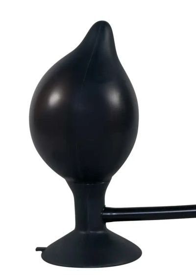 Анальна пробка на присосці з накачуванням You2Toys True Black чорна, 15 см х 4-10 см Sex Aura | Зображення 2