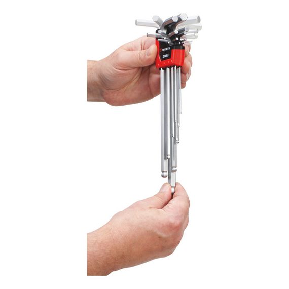 Набір ключів Г-подібних HEX з кулькою, 9 шт., ZEBRA | Зображення 2