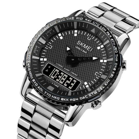 Skmei 1898SIBK Silver-Black | Зображення 1