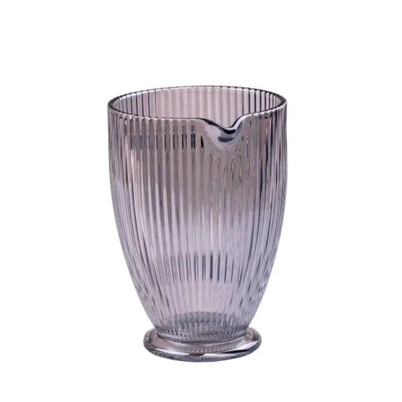 Кувшин для напитков ребристый 1,2 л с толстого стекла голубой HP7118BL | Зображення 1