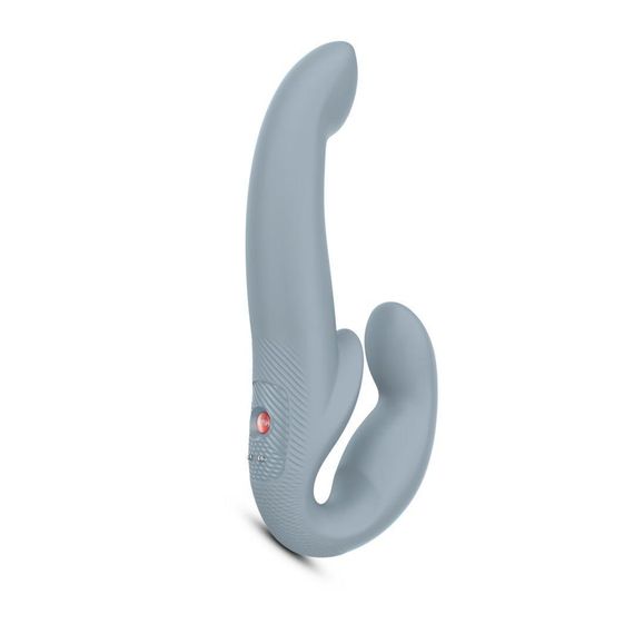 Безремінний страпон з вібрацією Fun Factory SHARE VIBE PRO cool grey, регульований sexstyle
