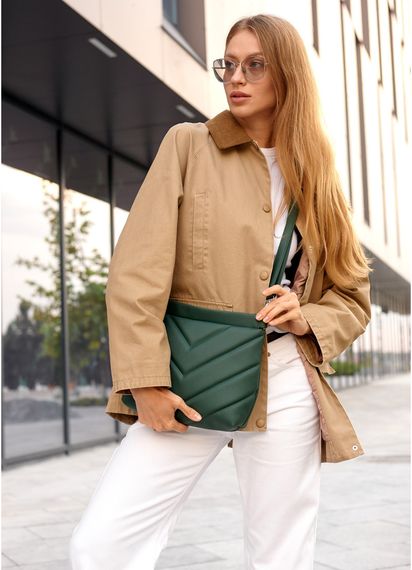 Сумка жіноча Sambag Rose зелена 27 х 25 х 5 см (94380007) | Зображення 4