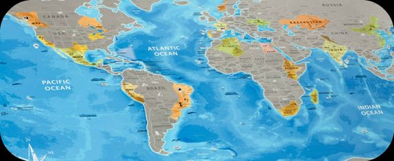 Скретч карта Discovery Map World на английском языке | Зображення 1