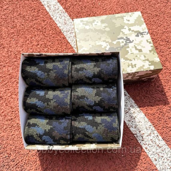 Бокс чоловічих шкарпеток 40-45 на 6 пар у подарунковій коробці | Зображення 5