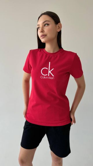 Жіноча футболка Calvin Klein червона | Зображення 2